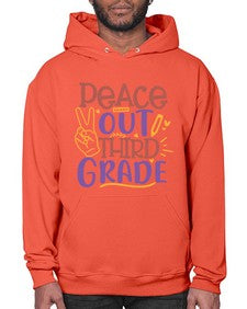 peace out third grade 645# - third grade- Hoodie