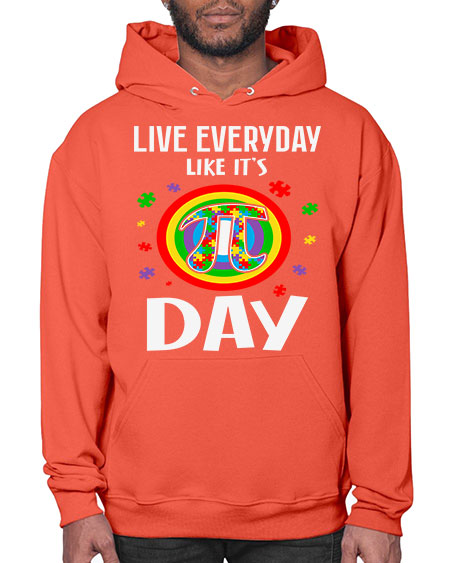 pi day autism puzzle math 111# - autism- Hoodie