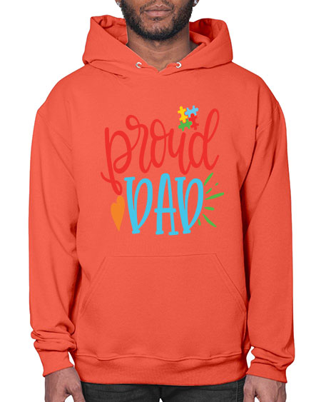 proud dad Style 36# - autism- Hoodie