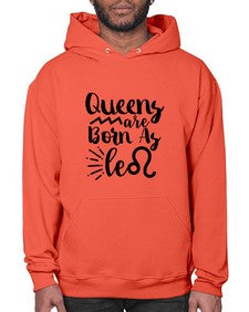 queens Are Born As Leo 386# - leo- Hoodie