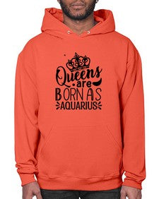 queens are born as Aquarius 388# - aquarius- Hoodie