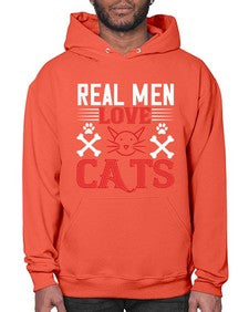 real man love cats Style 113# - cats- Hoodie