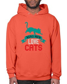 real man love cats o Style 112# - cats- Hoodie