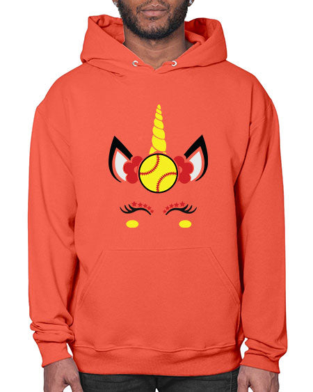 softball unicorn 399# - softball- Hoodie