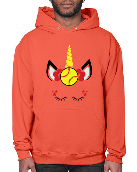 softball unicorn 400# - softball- Hoodie