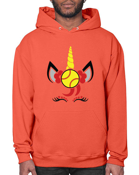 softball unicorn 401# - softball- Hoodie