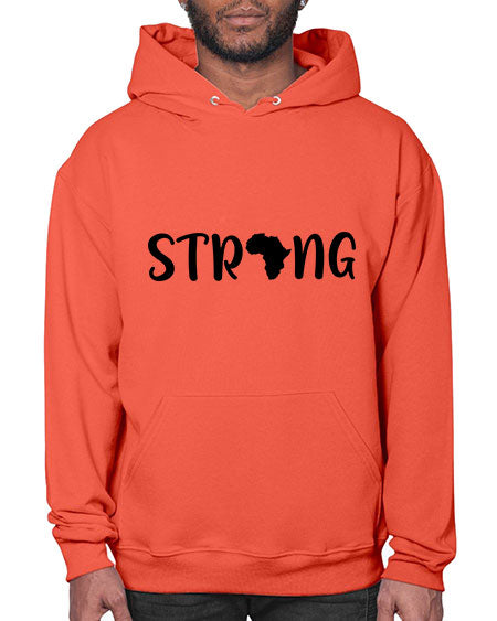 strong africa svg 24# - black words and phrases- Hoodie