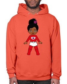 super kids girl 5# - black girls or women- Hoodie