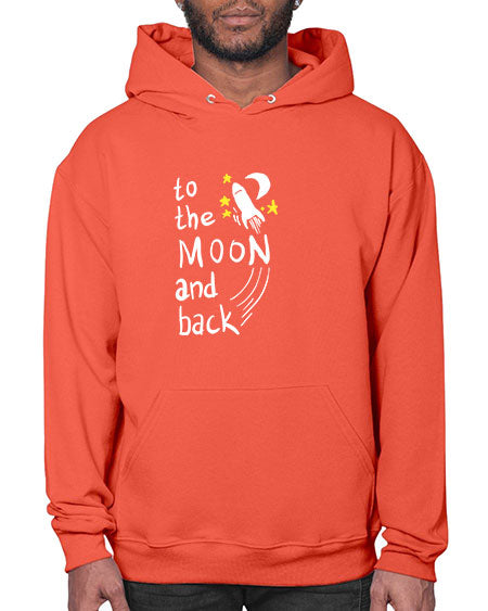 to the moon and back 9# - moon- Hoodie