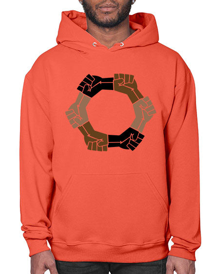 united black power fists 13# - black words and phrases- Hoodie