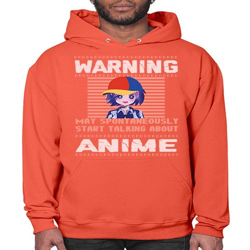 warning may spontaneously start talking about anime287# - anime- Hoodie
