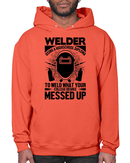 welder using 1619# - welder- Hoodie