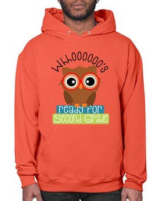whooos ready for second grade 1007# - second grade- Hoodie