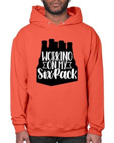 working on my six pack 1789# - beer- Hoodie