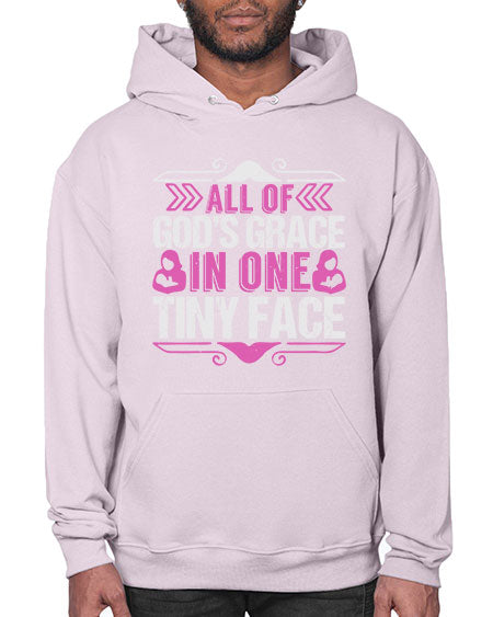 All of Gods Grace in one tiny Face Style 18# - baby- Hoodie