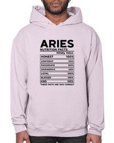 Aries Nutrition Facts 97# - aries- Hoodie