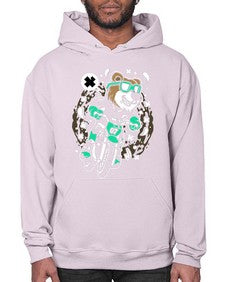 Bear motocross rider 15# - cartoon animals- Hoodie