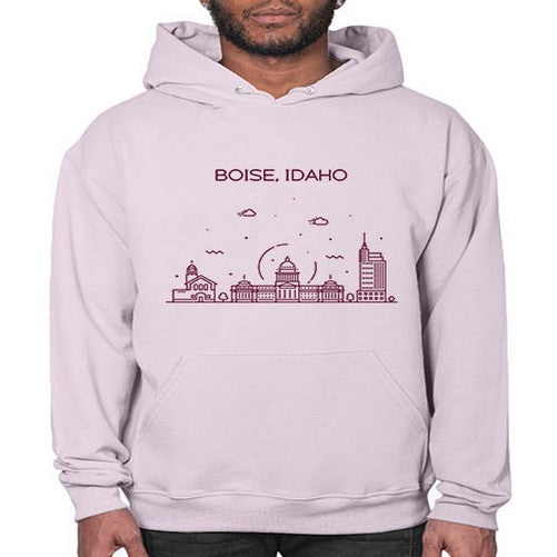 BoiseIdaho 468# - cities- Hoodie