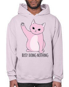 Busy Doing Nothing - cats- Hoodie