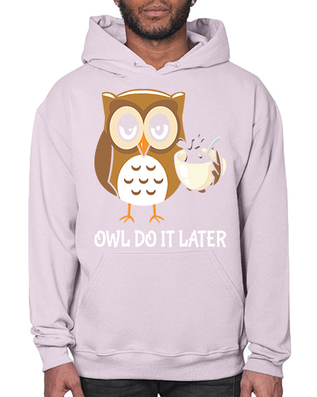 Do It Later funny Cute A TurtleRabbit 4# - owl- Hoodie