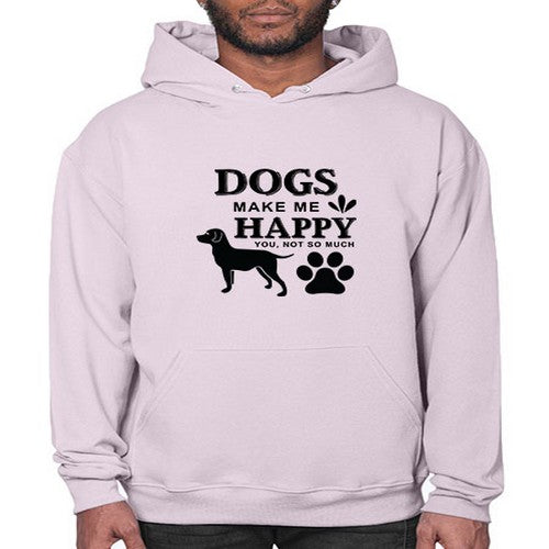 Dogs Make Me Happy Style 44# - dogs- Hoodie
