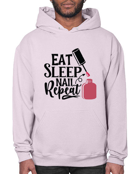 Eat Sleep Nail Repeat 737# - nail tech- Hoodie