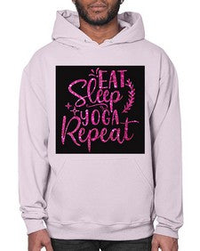 Eat Sleep Yoga Repeat  207# - yoga- Hoodie