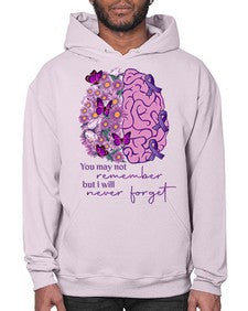 Floral Brain I Will Never Forget 146# - alzheimers- Hoodie