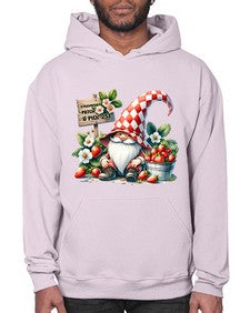 Gnome Strawberry Patch 999# - strawberry- Hoodie
