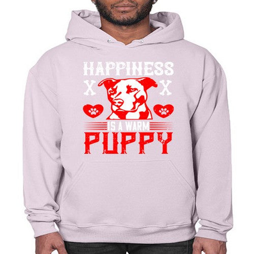 Happiness is a warm puppy Style 201# - dogs- Hoodie