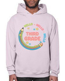 Hello third Grade Pencil 346# - third grade- Hoodie