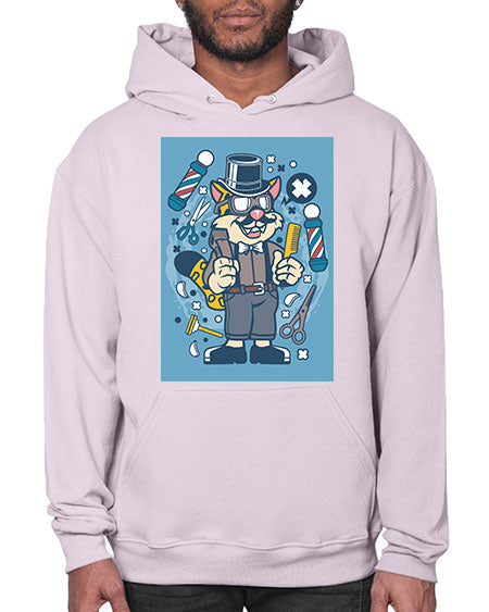 Hipster Barber Leopard835# - barber- Hoodie