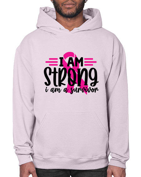 I Am Strong I Am a Survivor 20# - breast cancer- Hoodie