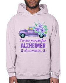 I Wear Purple For AlzheimerS Awareness 168# - alzheimers- Hoodie