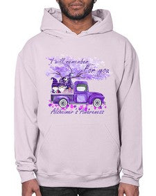 I Will Remember For You AlzheimerS 182# - alzheimers- Hoodie