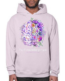 I Will Remember For You Brain Alzheimers Awareness 183# - alzheimers- Hoodie