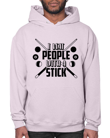 I beat people with a stick 1166# - billards- Hoodie