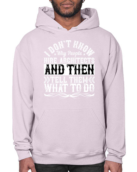 I dont know why people hire architects and then tell them what to do Style 193# - architect- Hoodie