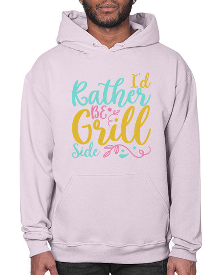 ID RATHER BE GRILL SIDE Style 62# - summer- Hoodie