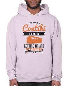 Its like a Contiki tour getting on and off buses getting pissed 3# - bus- Hoodie