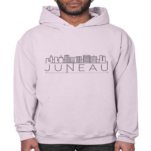 Juneau Minimal Skyline 1003# - cities- Hoodie