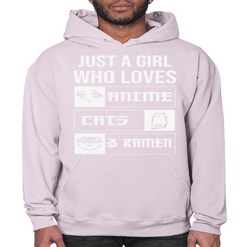 Just A Girl Who Loves 263# - anime- Hoodie