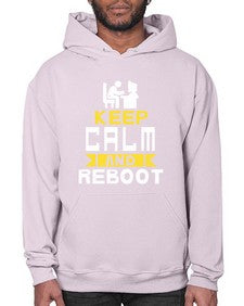 Keep Calm and reboot 27# - computer- Hoodie