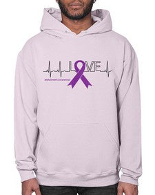 LOVE Gifts for Survivors National Alzheimers Awareness 192# - alzheimers- Hoodie