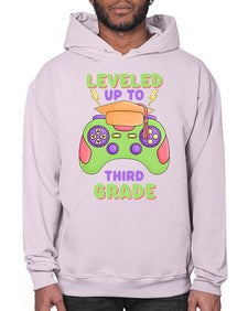 Leveled up to third Grade 472# - third grade- Hoodie