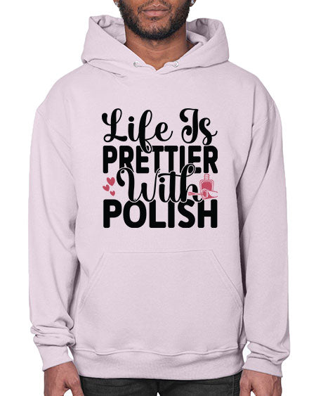 Life Is Prettier With Polish 1052# - nail tech- Hoodie