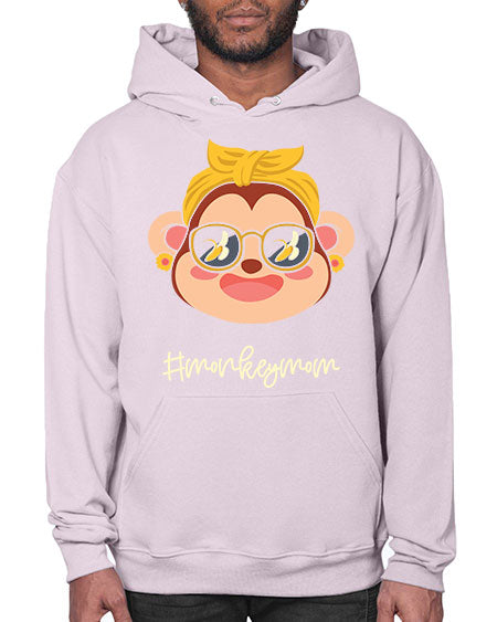Monkey Mom Banana Glasses 16# - monkey- Hoodie