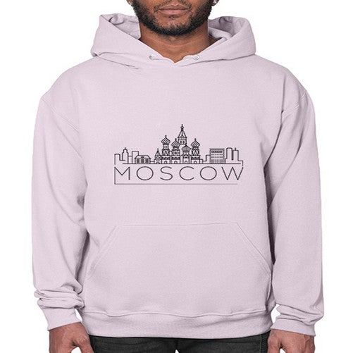 Moscow Minimal Skyline 1353# - cities- Hoodie