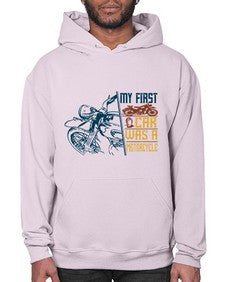 My first car was a motorcycle 47# - motorcycle- Hoodie