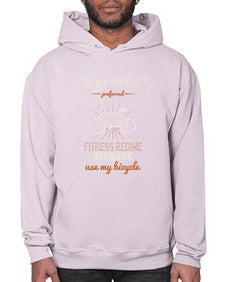 My own preferred fitness regime is to use my bicycle 2# - bicycle- Hoodie